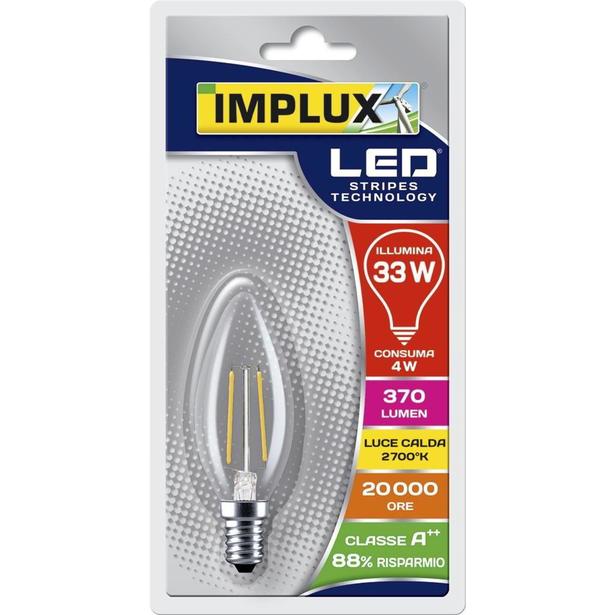 Lampadina led 33w luce calda 2700k 370lm IMPLUX 1 PZ - Coop Shop