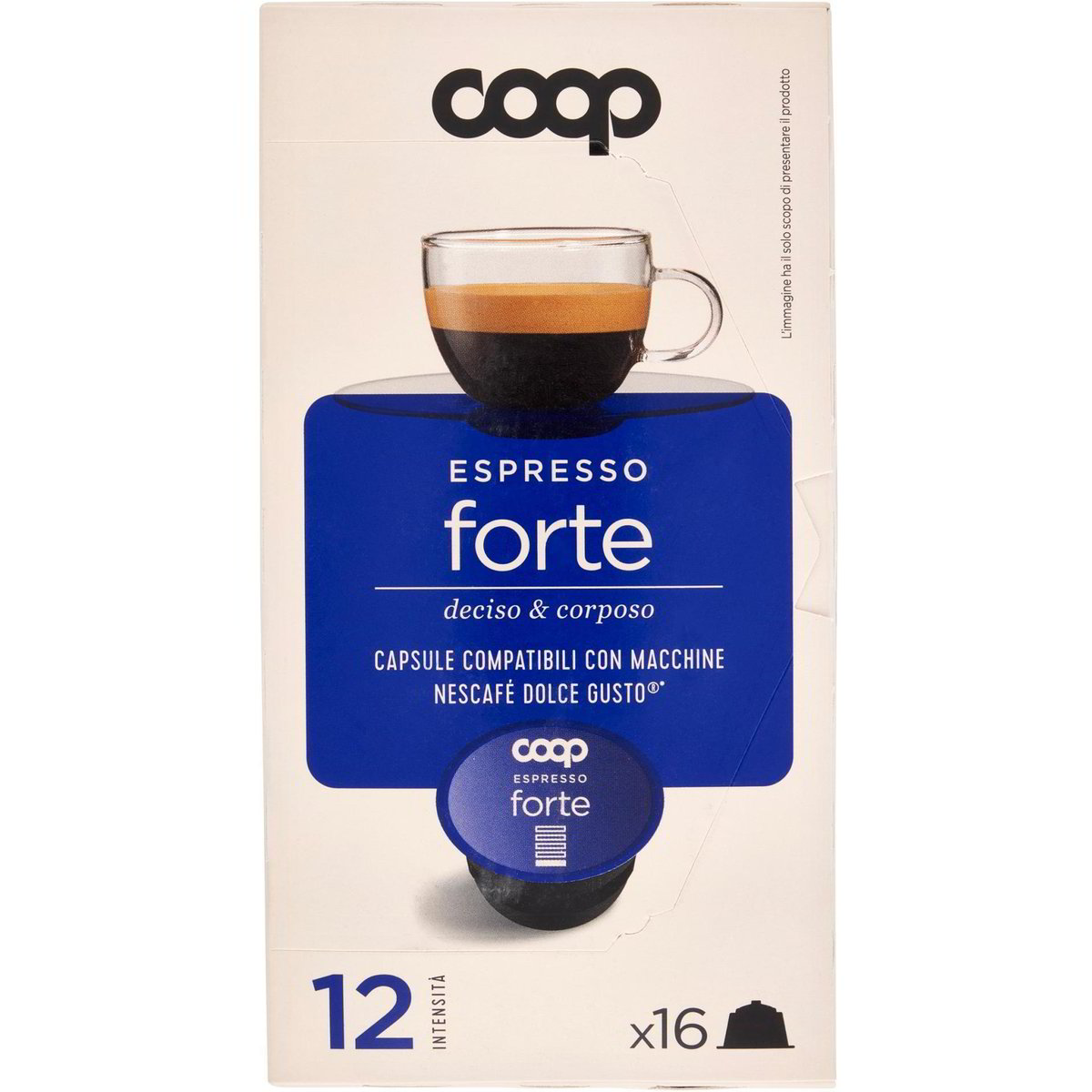 Capsule caffè espresso forte x16 COOP DOLCE GUSTO 116,8 G Coop Shop