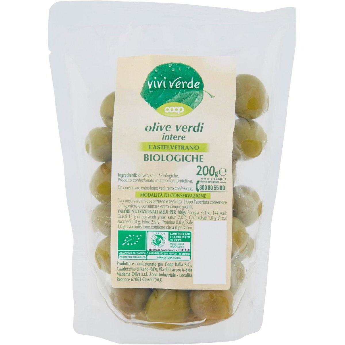 Olive verdi di castelvetrano 200 G Coop Shop