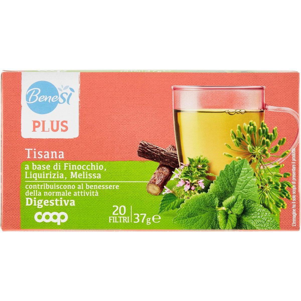 Tisana digestiva finocchio/liquirizia/melissa COOP - BENE SI' 37 G - Coop  Shop
