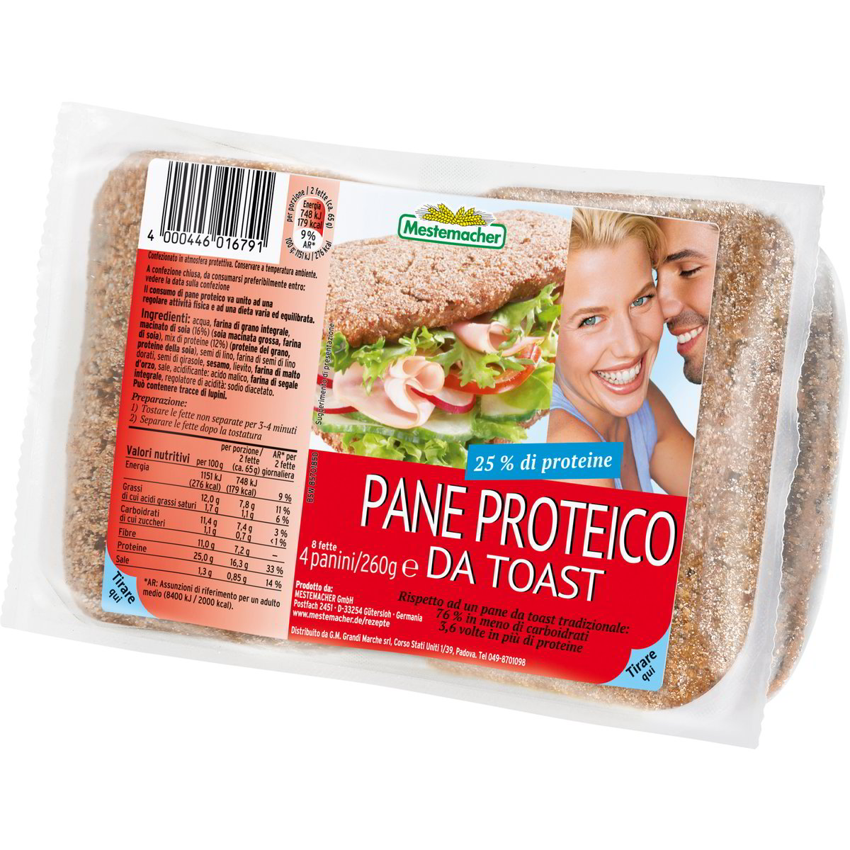 Pane a fette proteico MASTERMACHER 260 G - Coop Shop