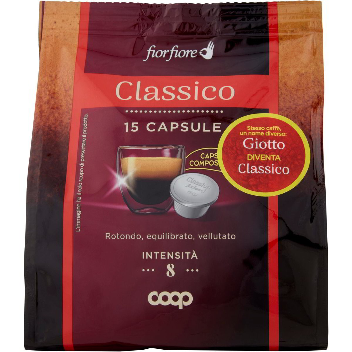 Capsule caffè classico equilibrato giotto x15 COOP - FIOR FIORE 100 G ...