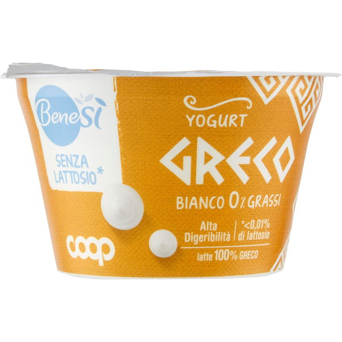 Yogurt greco bianco O grassi senza lattosio COOP BENE Sì 150 G