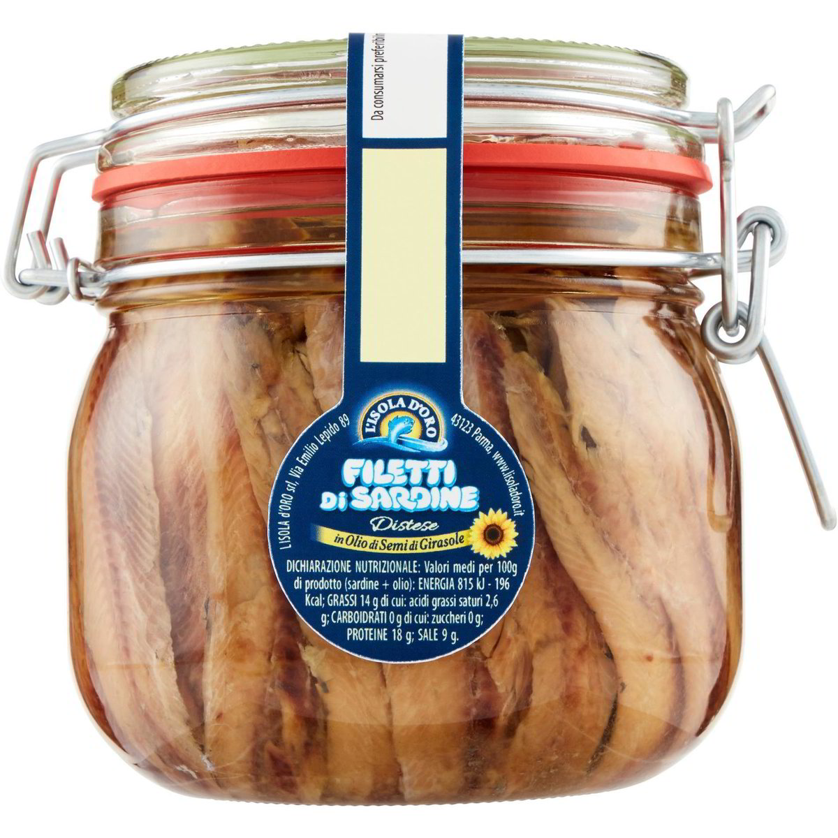 Sardine in Olio di Girasole 125g – Per Pasta con le Sarde e Finocchietto