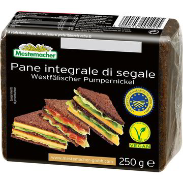 Pane integrale di segale nero MASTERMACHER 250 GR - Coop Shop