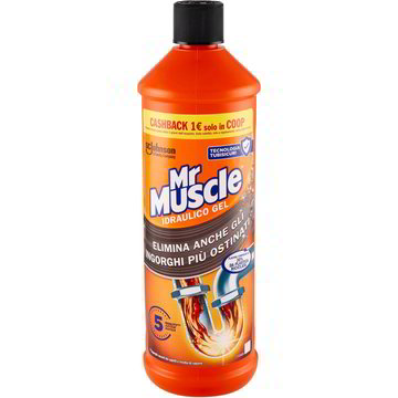 Gel wc idraulico scarico tubi MISTER MUSCOLO 1000 ML - Coop Shop