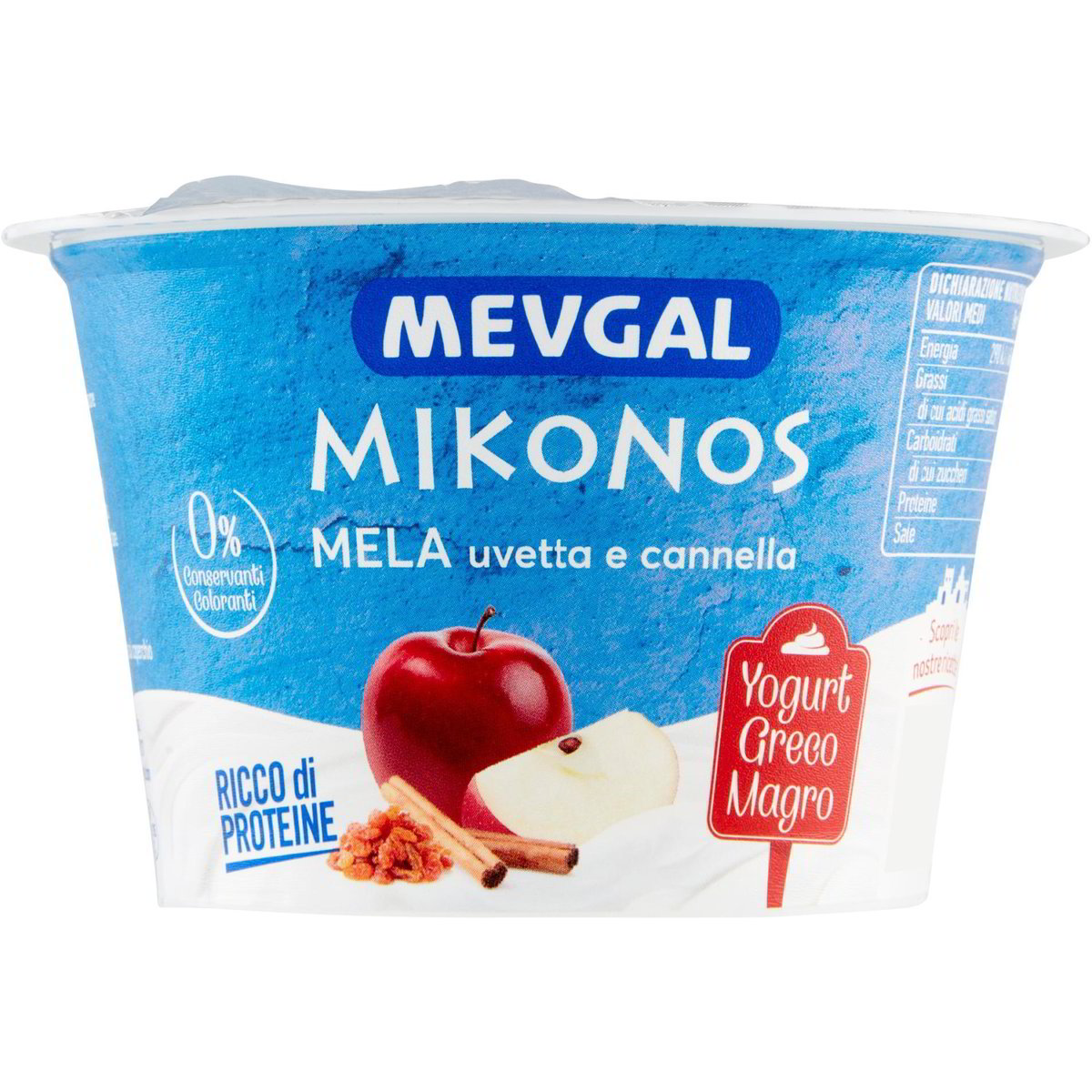 Yogurt greco magro con mela, uvetta e cannella MEVGAL 150 G Coop Shop