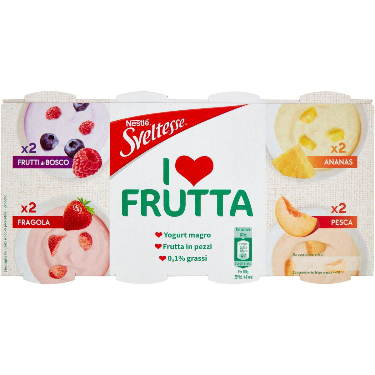 Yogurt magro alla frutta i love frutta SVELTESSE 8 X 125 G Coop Shop