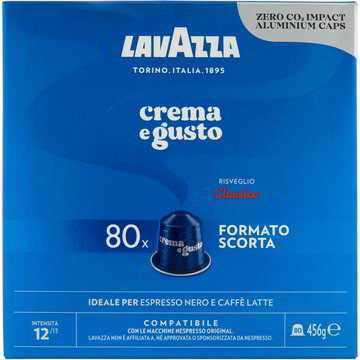 Capsule caffè espresso crema e gusto x80 LAVAZZA - NESPRESSO 456 G - Coop  Shop