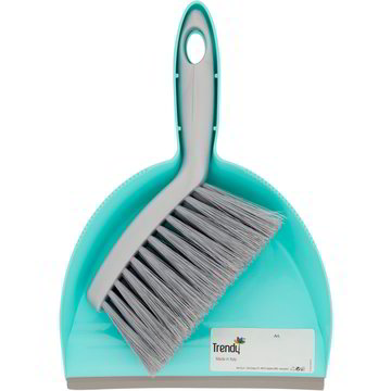 Addis ComfiGrip - Spazzola per pavimenti con manico in ferro, grafite metallizzata, 7 x 16 x 11 cm