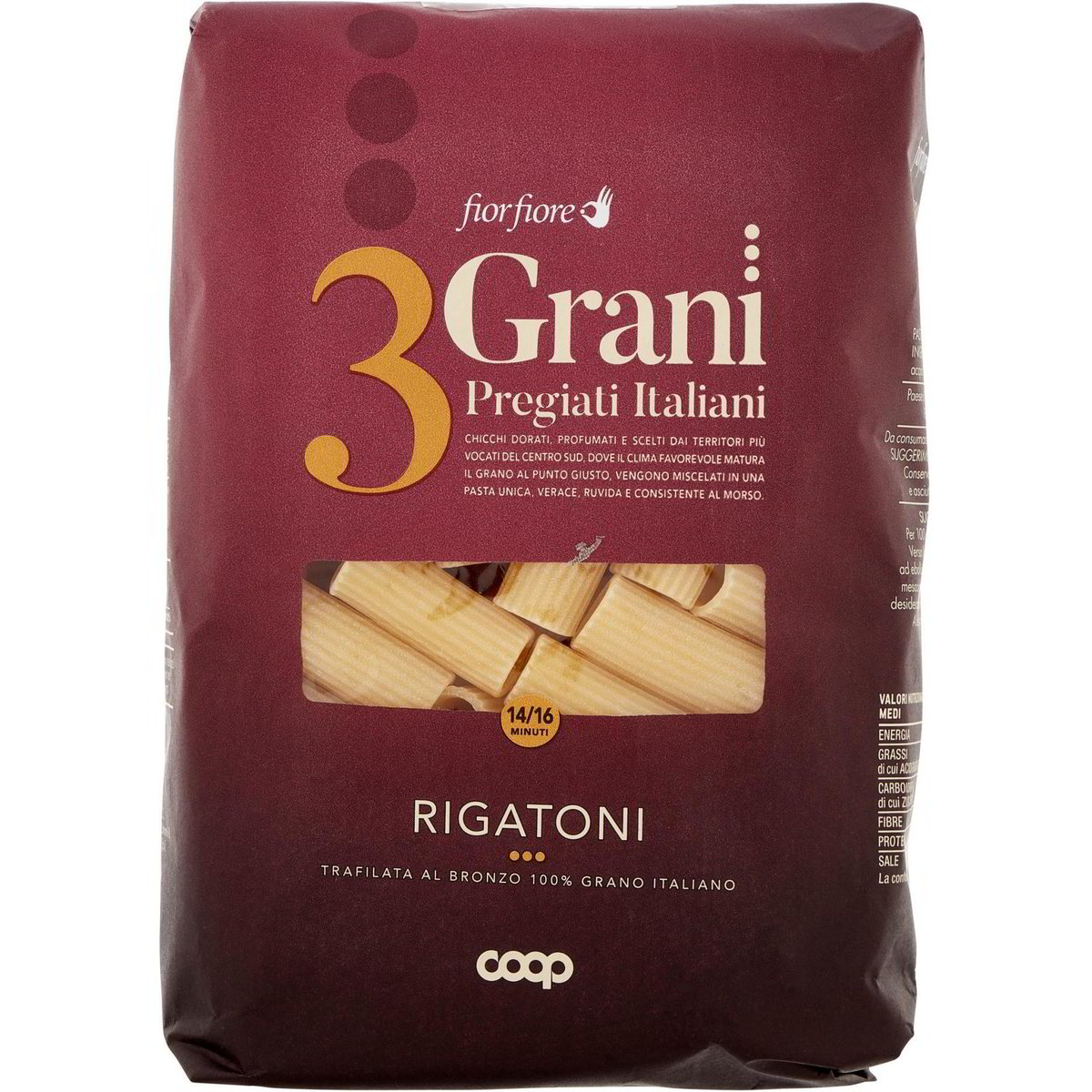 Rigatoni 3 grani COOP FIOR FIORE 500 G Coop Shop