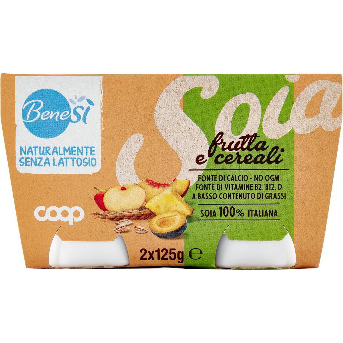 Yogurt di soia frutta e cereali sojayo COOP BENE SI' 2 X 125 G Coop