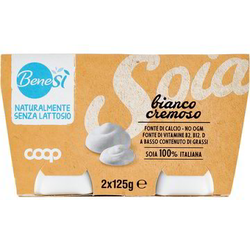 Yogurt di soia bianco cremoso sojayo COOP - BENE SI' 2 X 125 G - Coop Shop