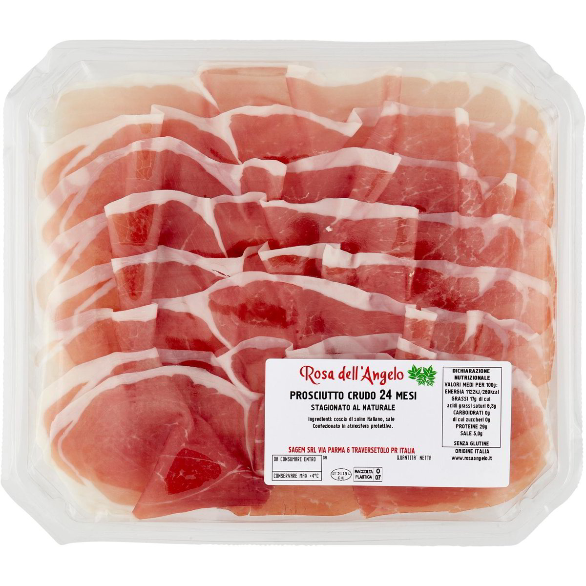 Prosciutto crudo 24 mesi ROSA DELL ANGELO 140 GR Coop Shop