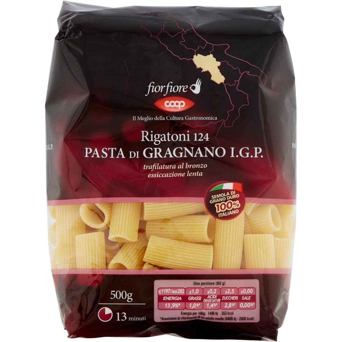 Rigatoni n.124 di gragnano igp COOP FIOR FIORE 500 G Coop Shop