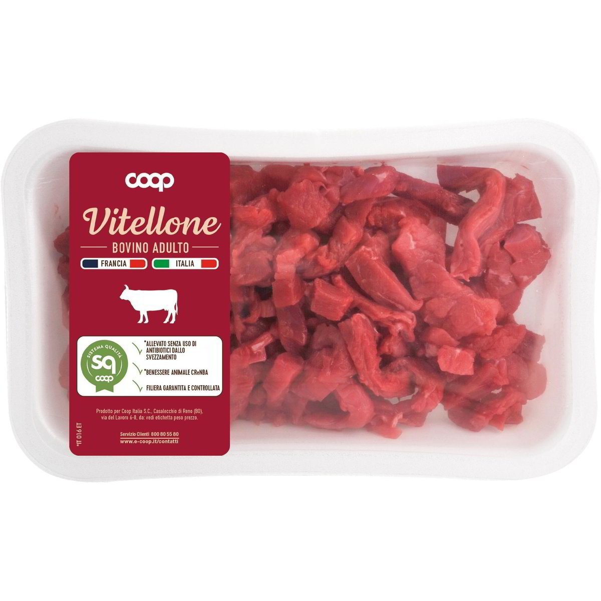 Vitellone straccetti posteriore COOP - ORIGINE 400 GR - Coop Shop