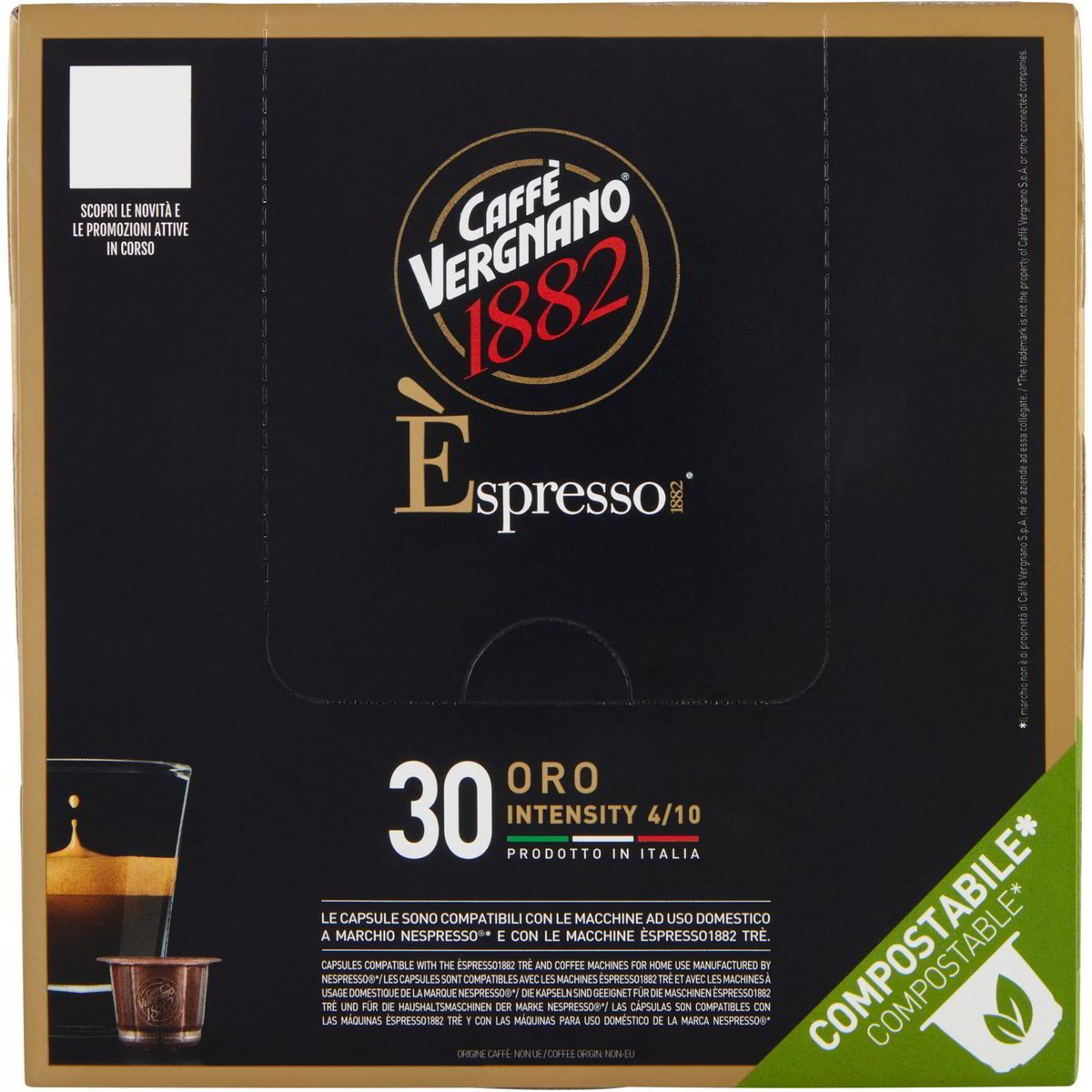 Capsule caffè espresso arabica VERGNANO 30 X 5 GR Coop Shop