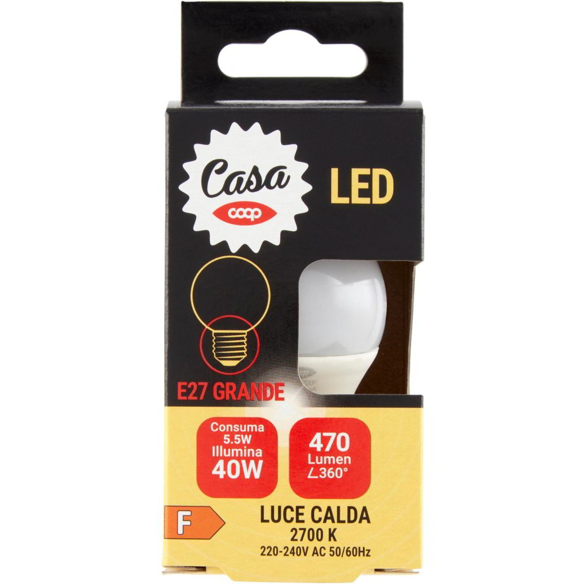 Lampadina Sferica Per Forno Universale Attacco E27 40W 230V Resistente A 300°C, Marca SKL