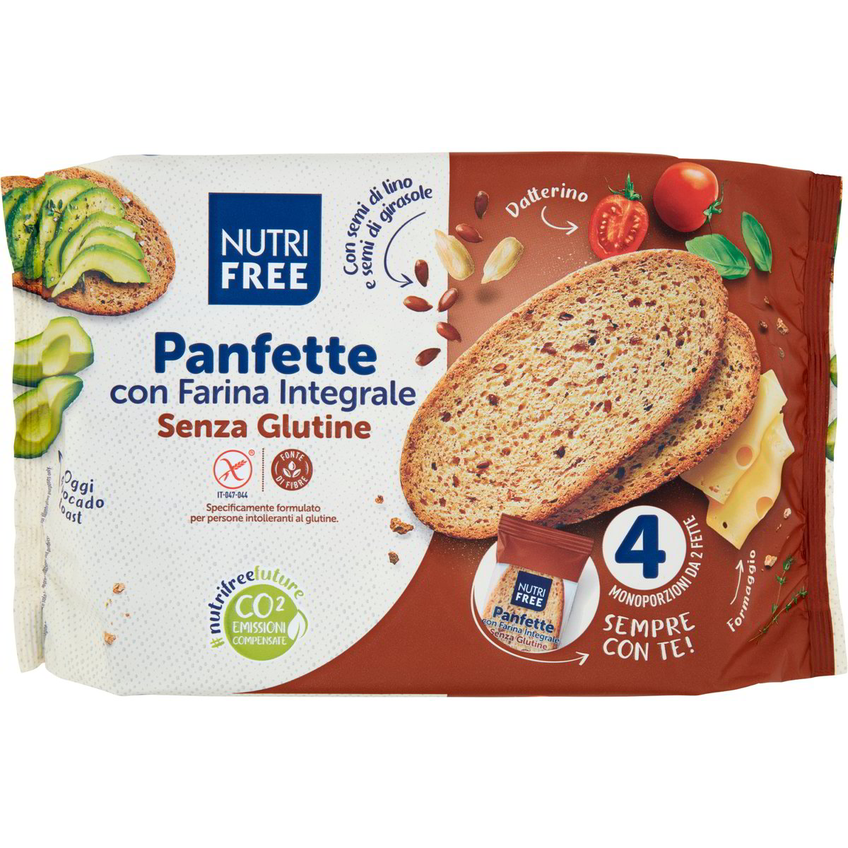 Pane integrale panfette NUTRIFREE 340 G - Coop Shop