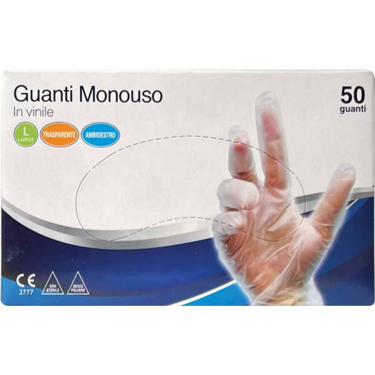 K-MART Guanti monouso in Vinile Trasparente, senza polvere, extra resistenti – Guanti multiuso in Vinile ideali per uso domestico, cucina e professionale – Confezione da 100