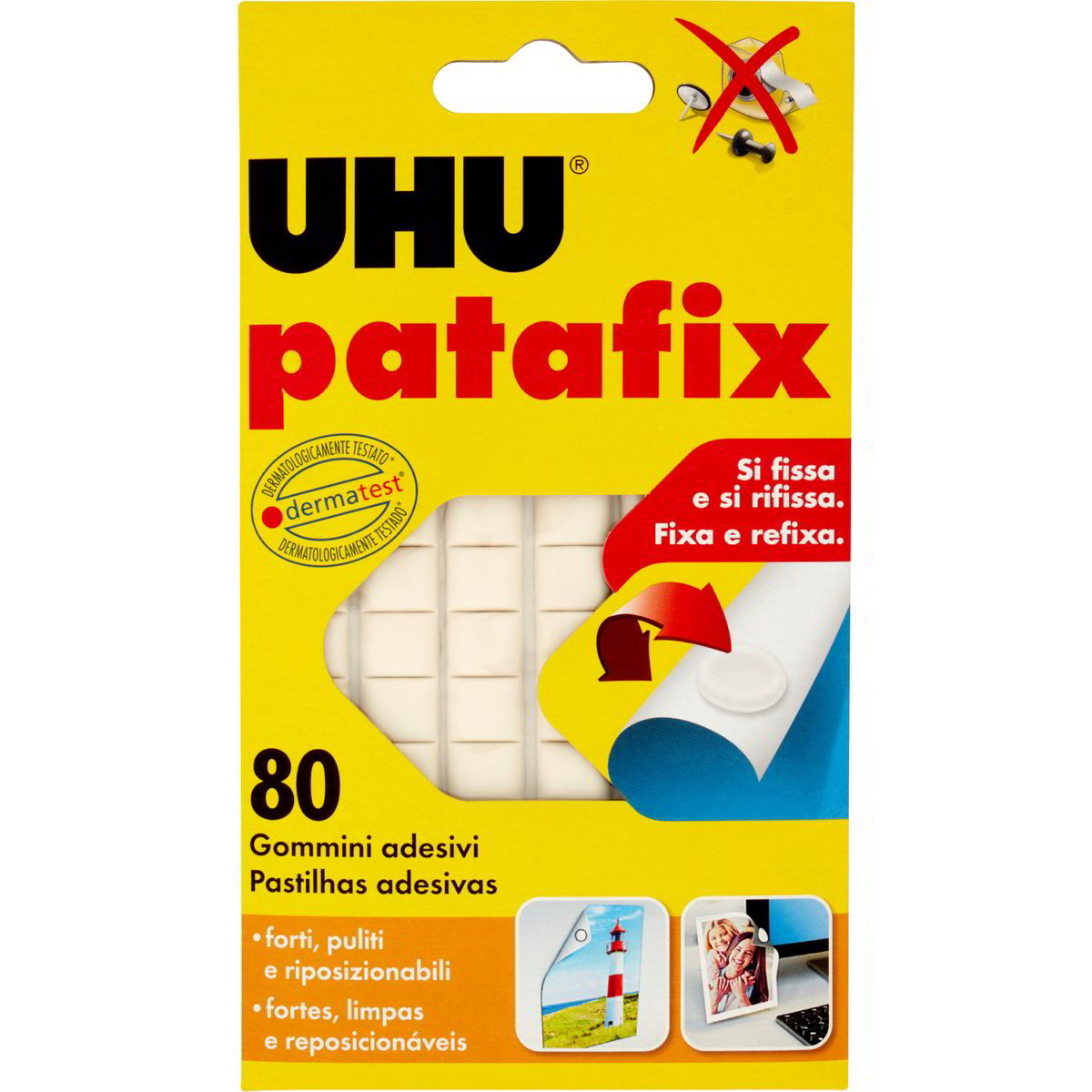 Patafix Trasparente - Cuscinetti Adesivi Forti Per Appendere Foto E Decorazioni Senza Danni - Foto 2