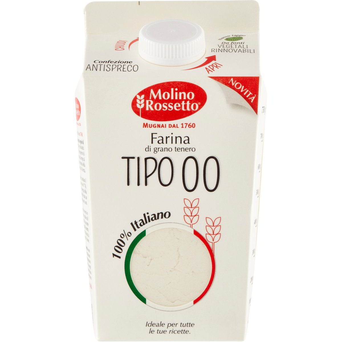 Farina di grano tenero tipo "00" MOLINO ROSSETTO 750 G - Coop Shop