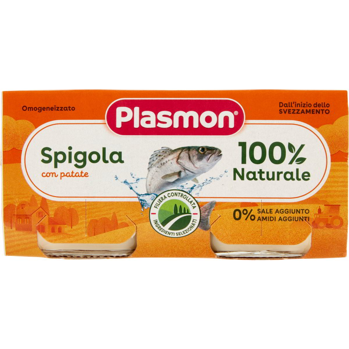 Omogeneizzato Spigola E Verdure - 24 Vasetti Da 80g Per Bambini