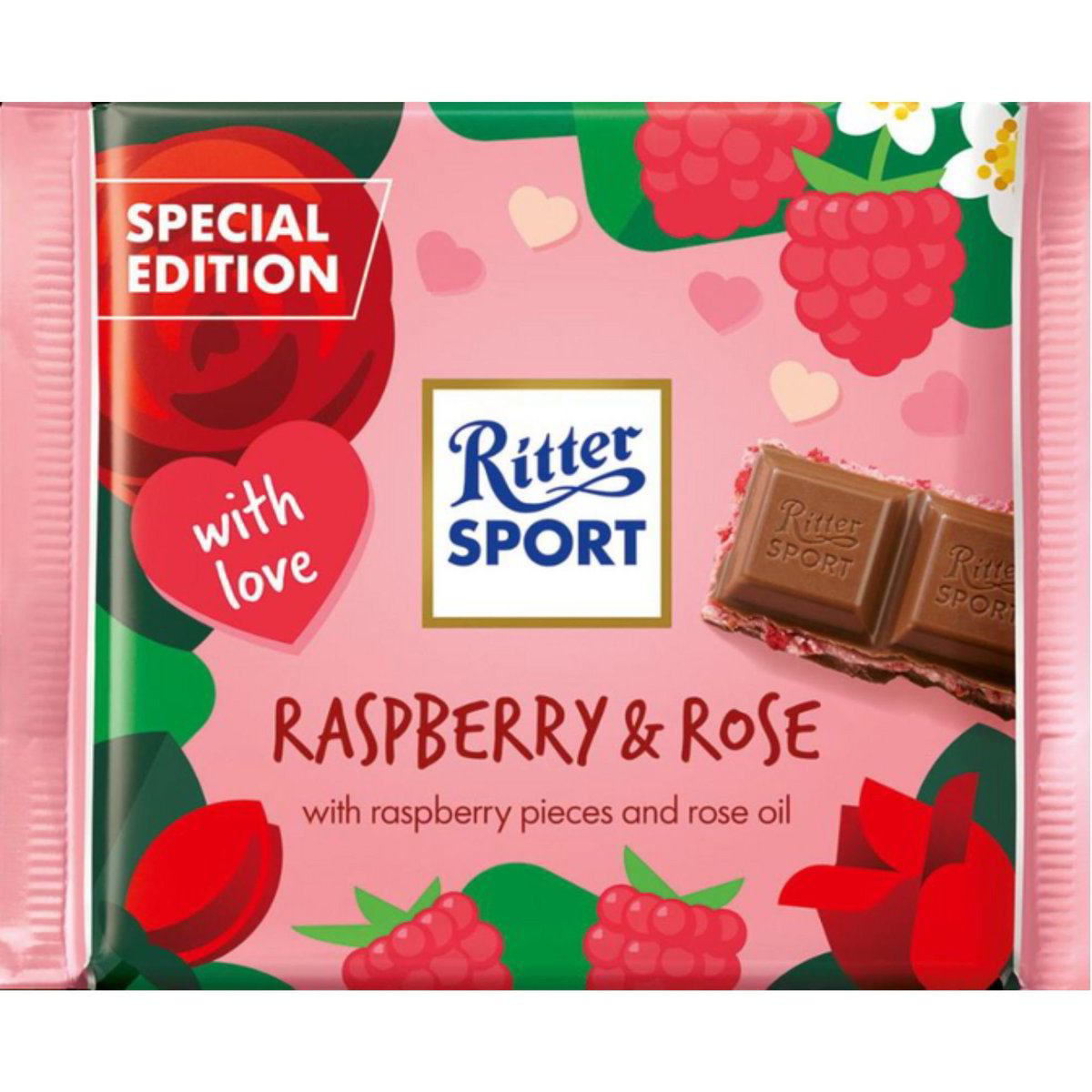 Tavoletta cioccolato raspberry rose RITTER SPORT 100 G - Coop Shop