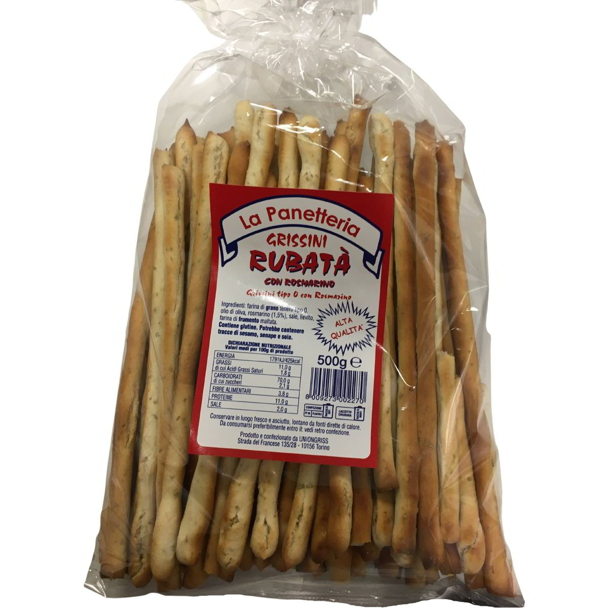 Grissini rubatà con rosmarino LA PANETTERIA 500 G - Coop Shop
