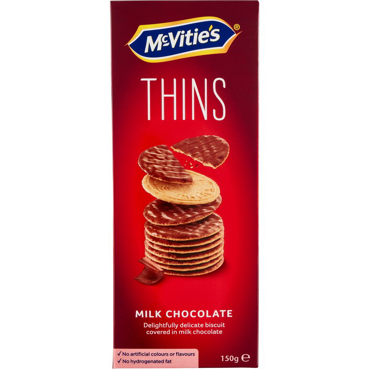 Biscotti digestive thins milk chocolate MC VITIE'S 150 G Coop Shop