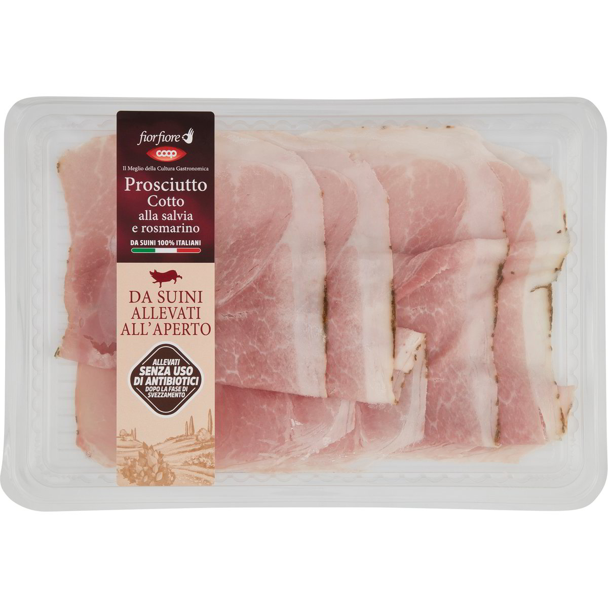 Prosciutto cotto alla salvia e rosmarino COOP FIOR FIORE 90 GR Coop