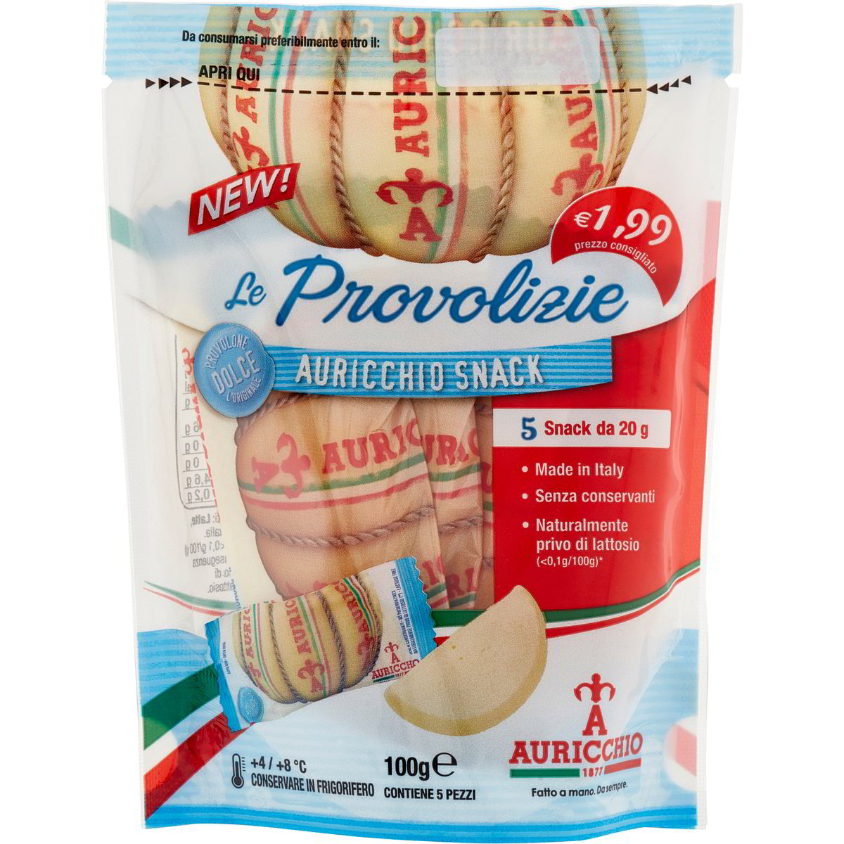 Snack l'originale provolone dolce provolizie AURICCHIO 5 X 20 G Coop Shop