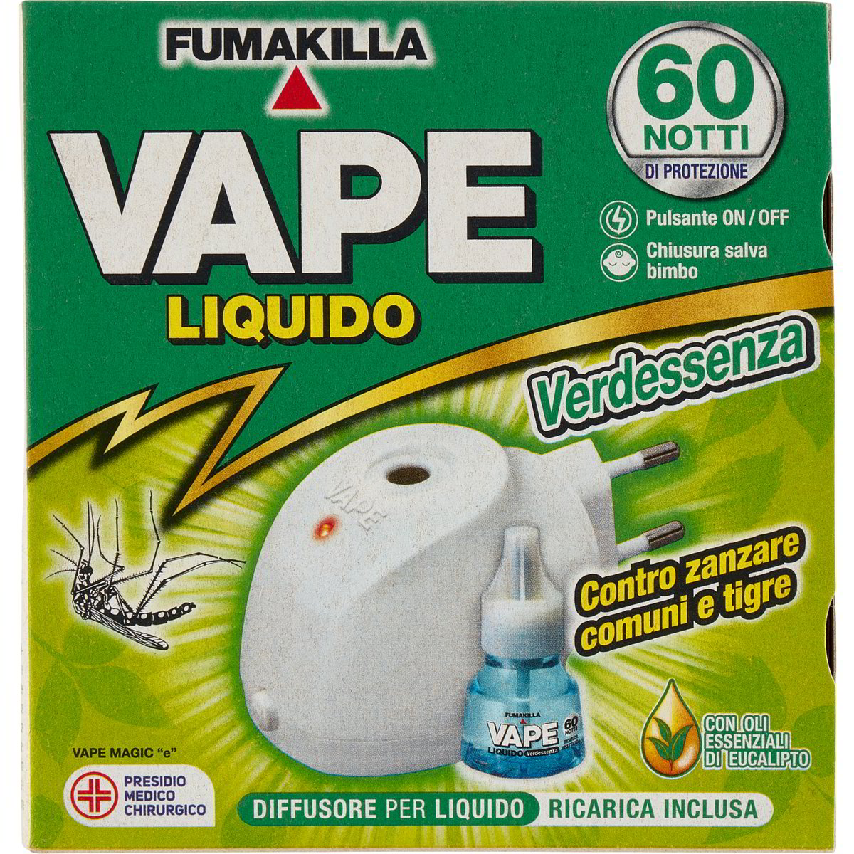 vape liquido ricarica 60 notti Liquido antizanzare ricarica Classic 60 notti - Vape main image 0