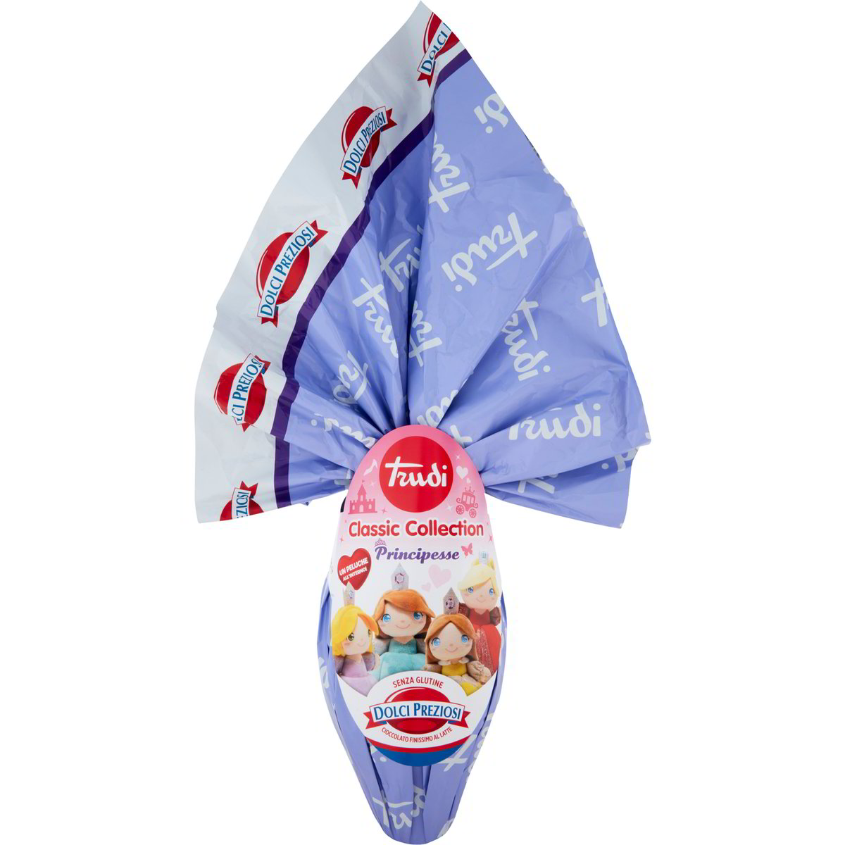 Uovo di pasqua cioccolato latte principesse trudi DOLCI PREZIOSI 500 G