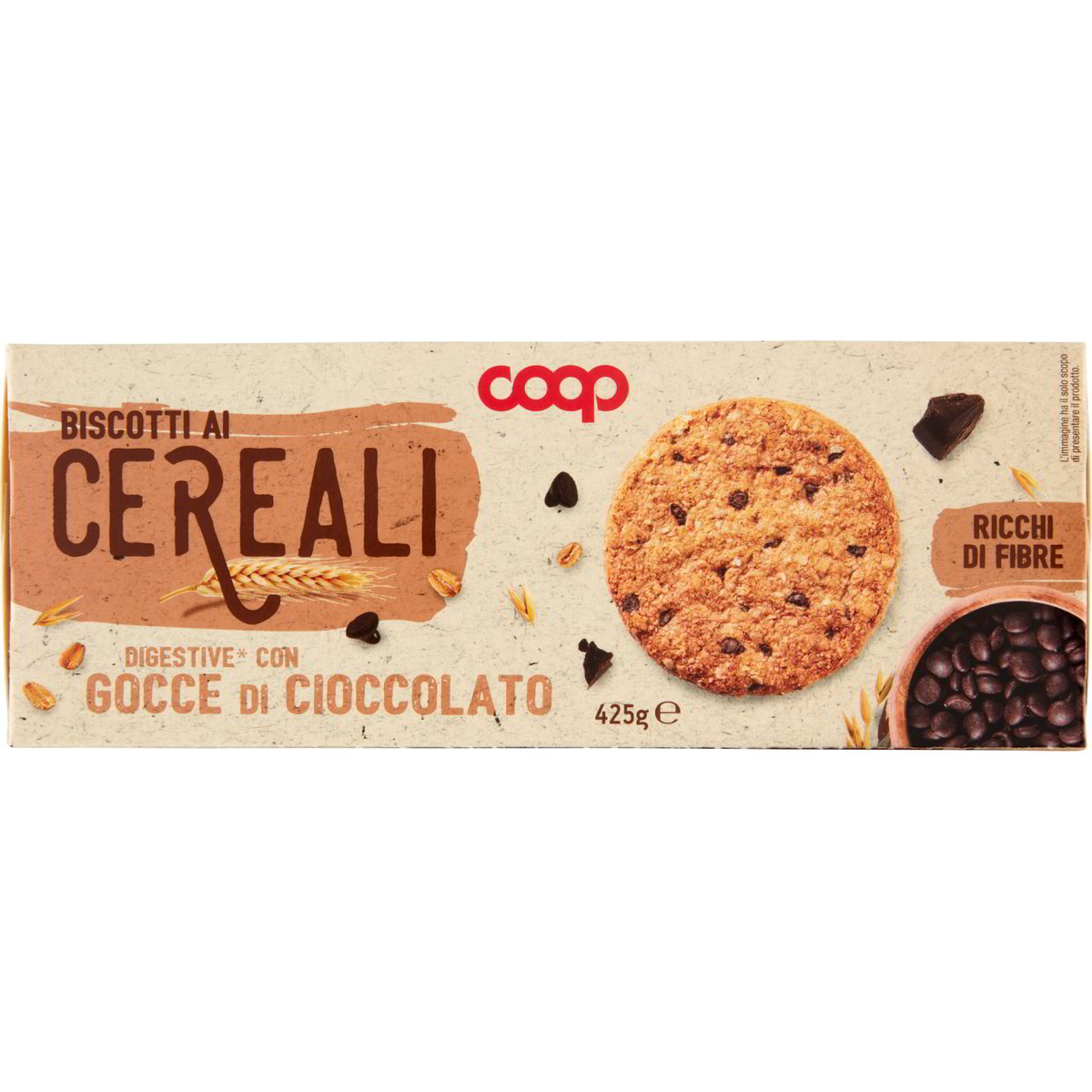 Biscotti digestive cereali e gocce di cioccolato COOP 425 G Coop Shop