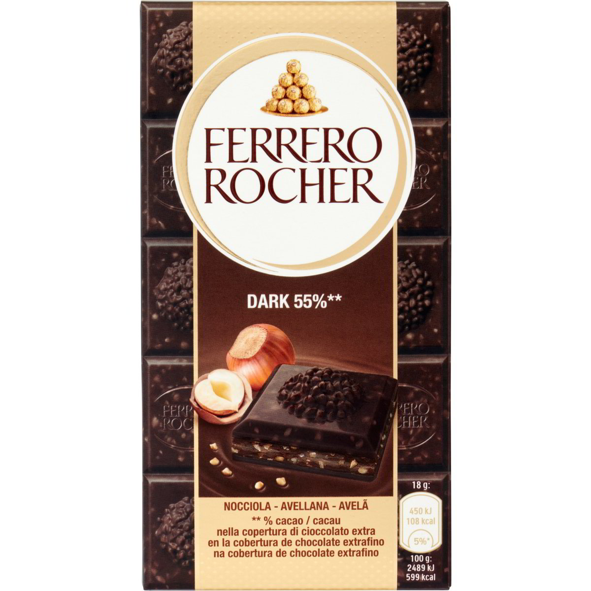 Tavoletta fondente ripieno nocciola rocher FERRERO 90 G - Coop Shop
