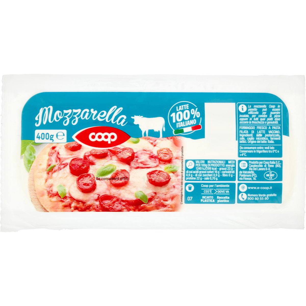 Mozzarella per pizza COOP 400 G - Coop Shop