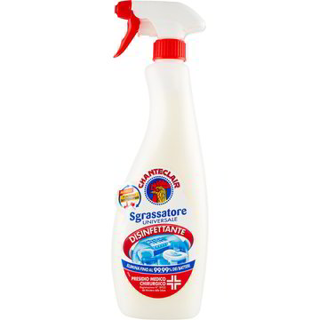 Chanteclair Sgrassatore Universale Spray Al Limone: Superpotente, Funziona Anche Sottosopra, Confezione Da 12 Flaconi Da 750 Ml
