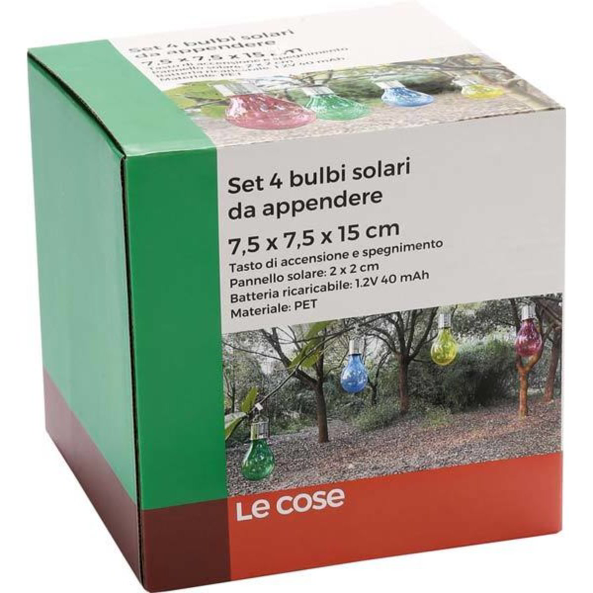 2 lanterne solari per esterni, set di 2 luci solari da giardino in