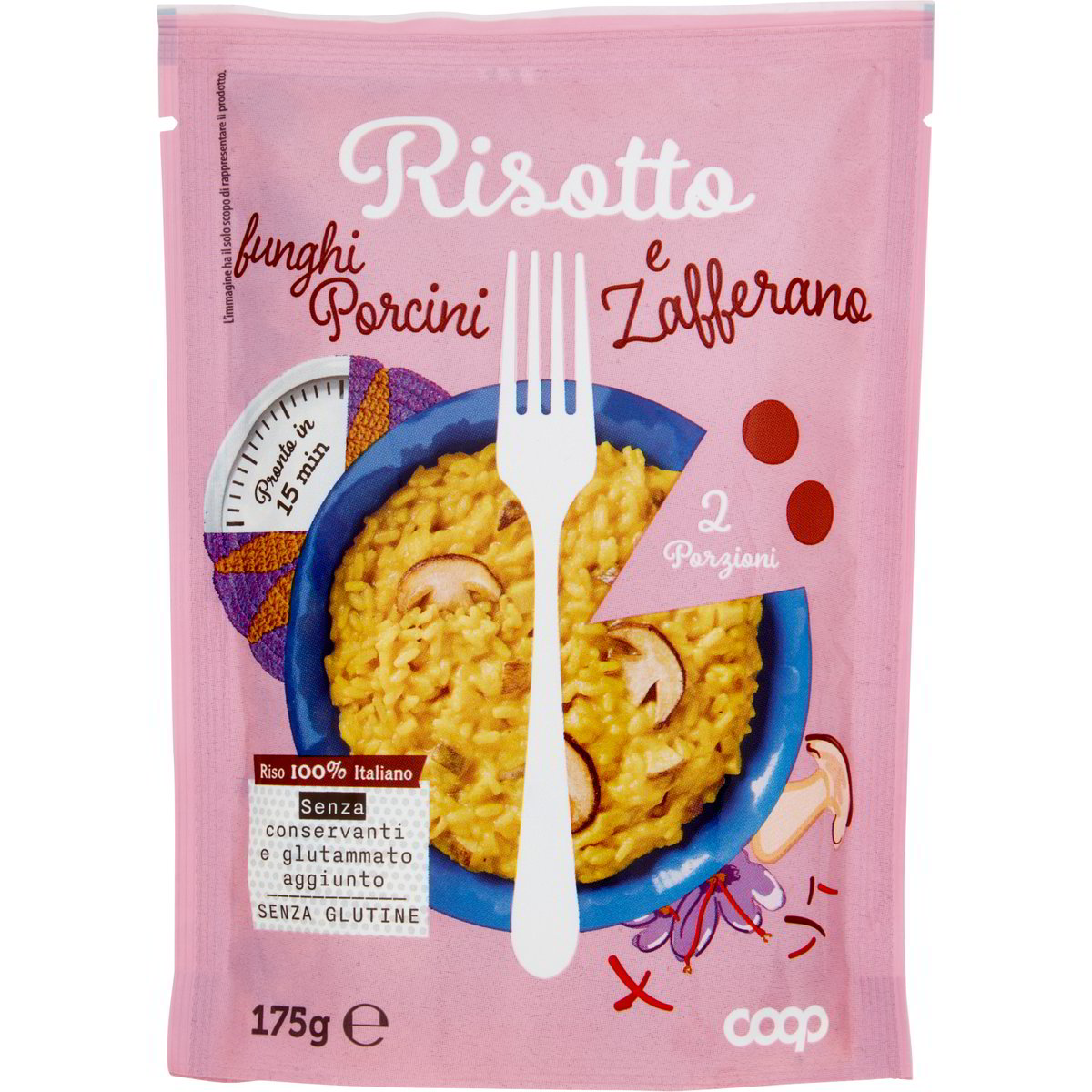Risotto ai funghi porcini e zafferano COOP 175 G Coop Shop