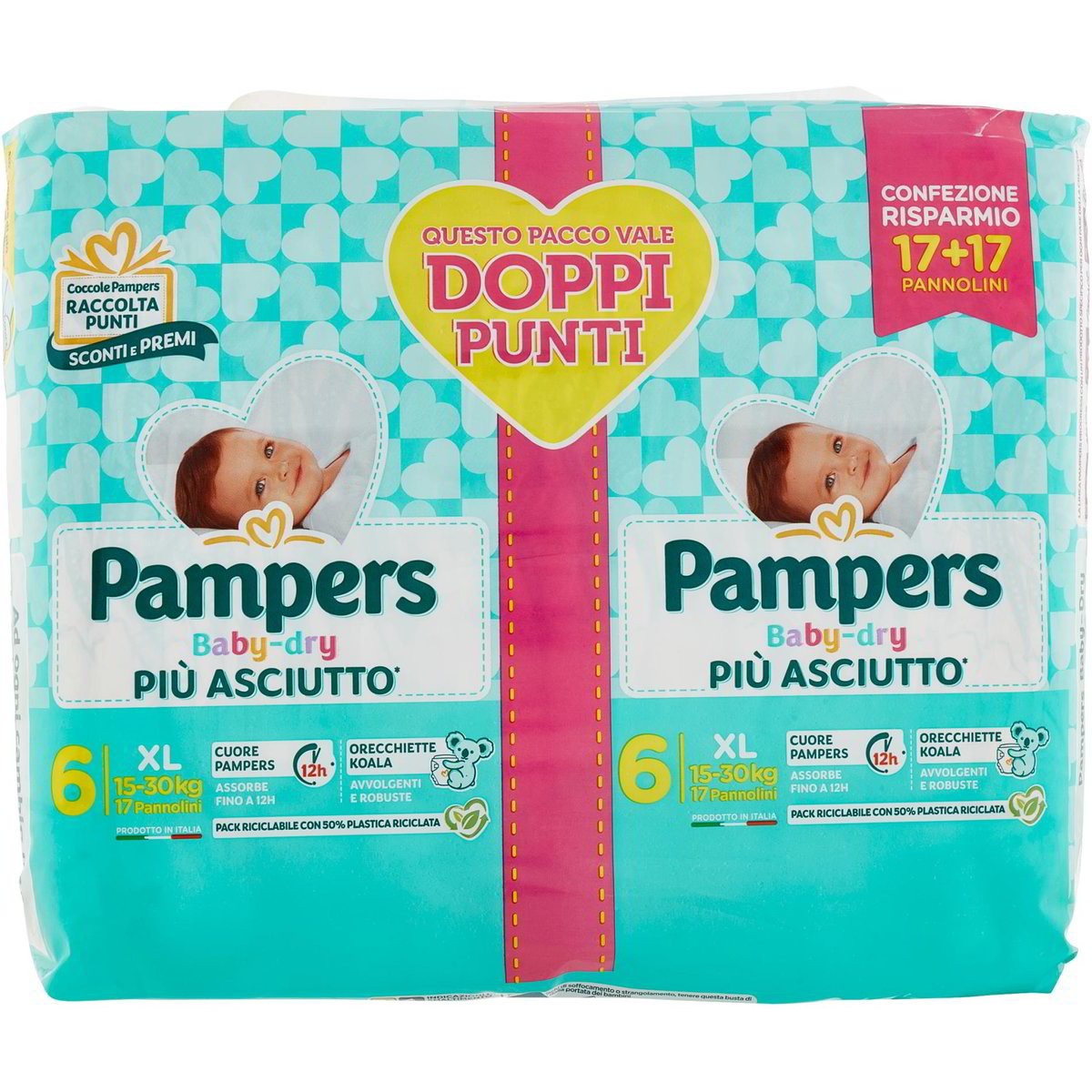 Pannolini Bella Baby Happy Taglia 4 (8-14kg), Confezione Da 6 Pacchi (264 Pannolini Totali), Eco-friendly