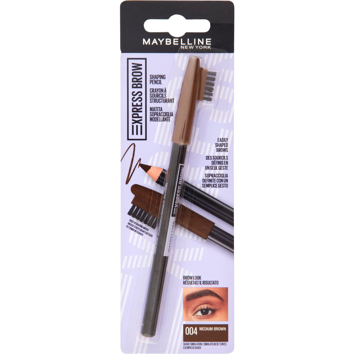 Bellaoggi Augenbrauenstift – Farbe 004 Braun/Rot, Für Natürliche Brauen, Unisex