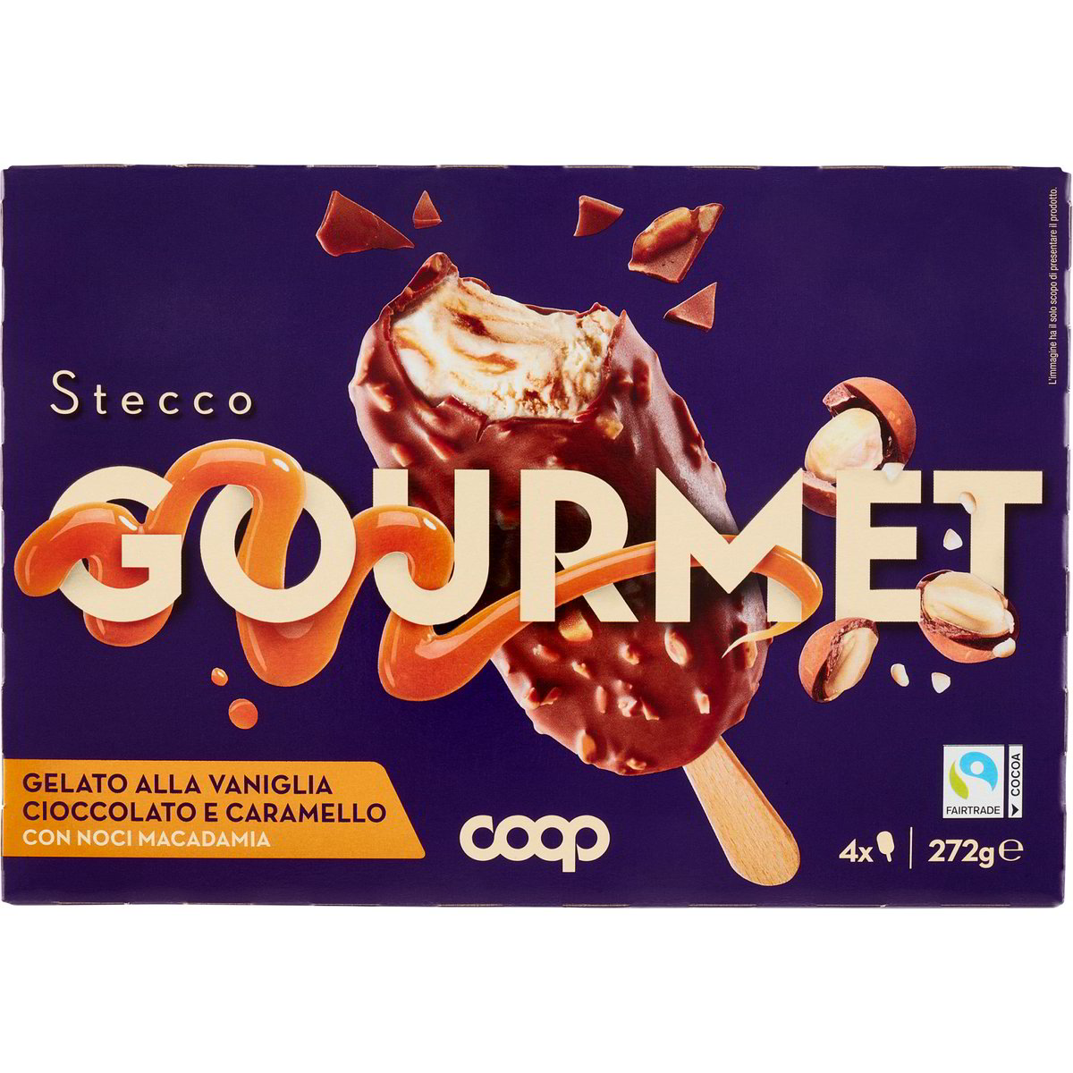 Gelato Stecco Alla Vaniglia E Caramello X4 COOP 272 G Coop Shop