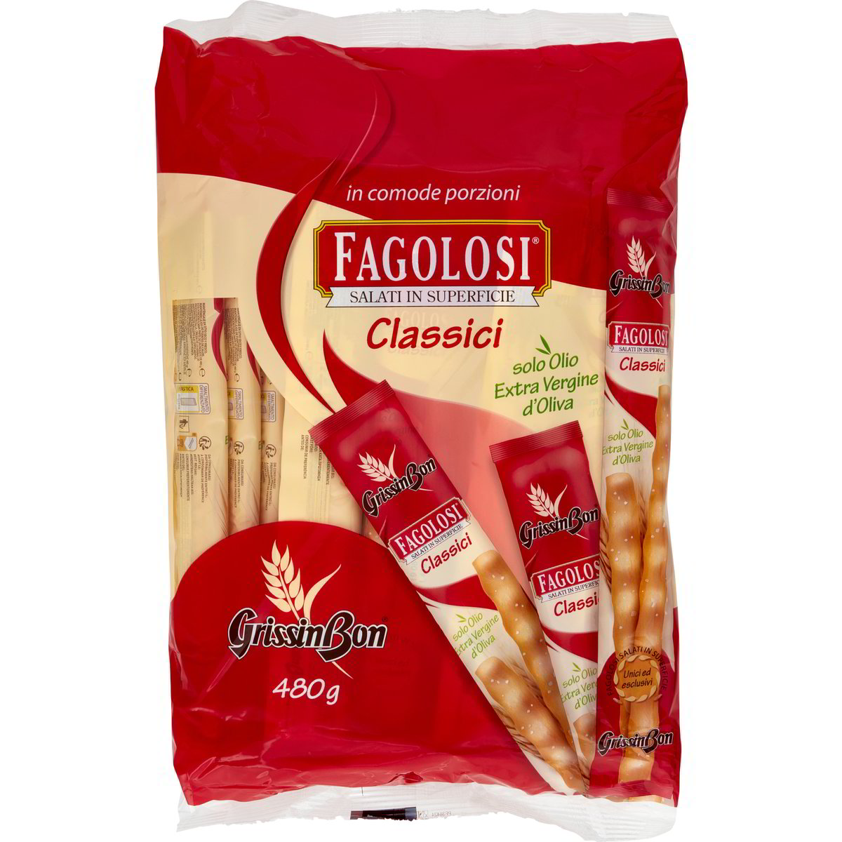 Grissini fagolosi con&amp;#39;olio oliva GRISSIN BON 480 G - Coop Shop