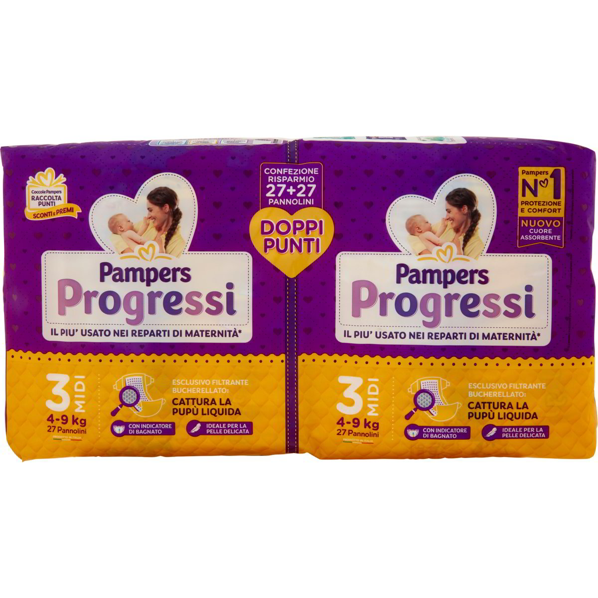 Pannolini Lallo Ecosoft Midi - Taglia 3 (4-9 Kg), 108 Pezzi, Ecologici E Ultra Assorbenti - Foto 3