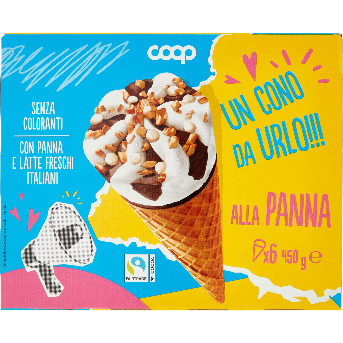 Cono gelato alla panna COOP 6 X 75 G Coop Shop