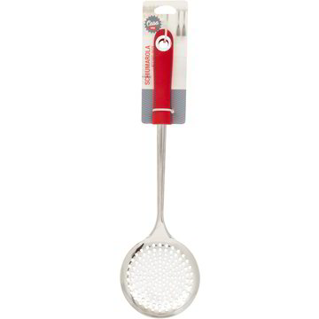 Schiumarola Acciaio Inox 304 - Cucchiaio A Ragno 14cm - Per Pasta E Fritture - Manico Lungo 40cm