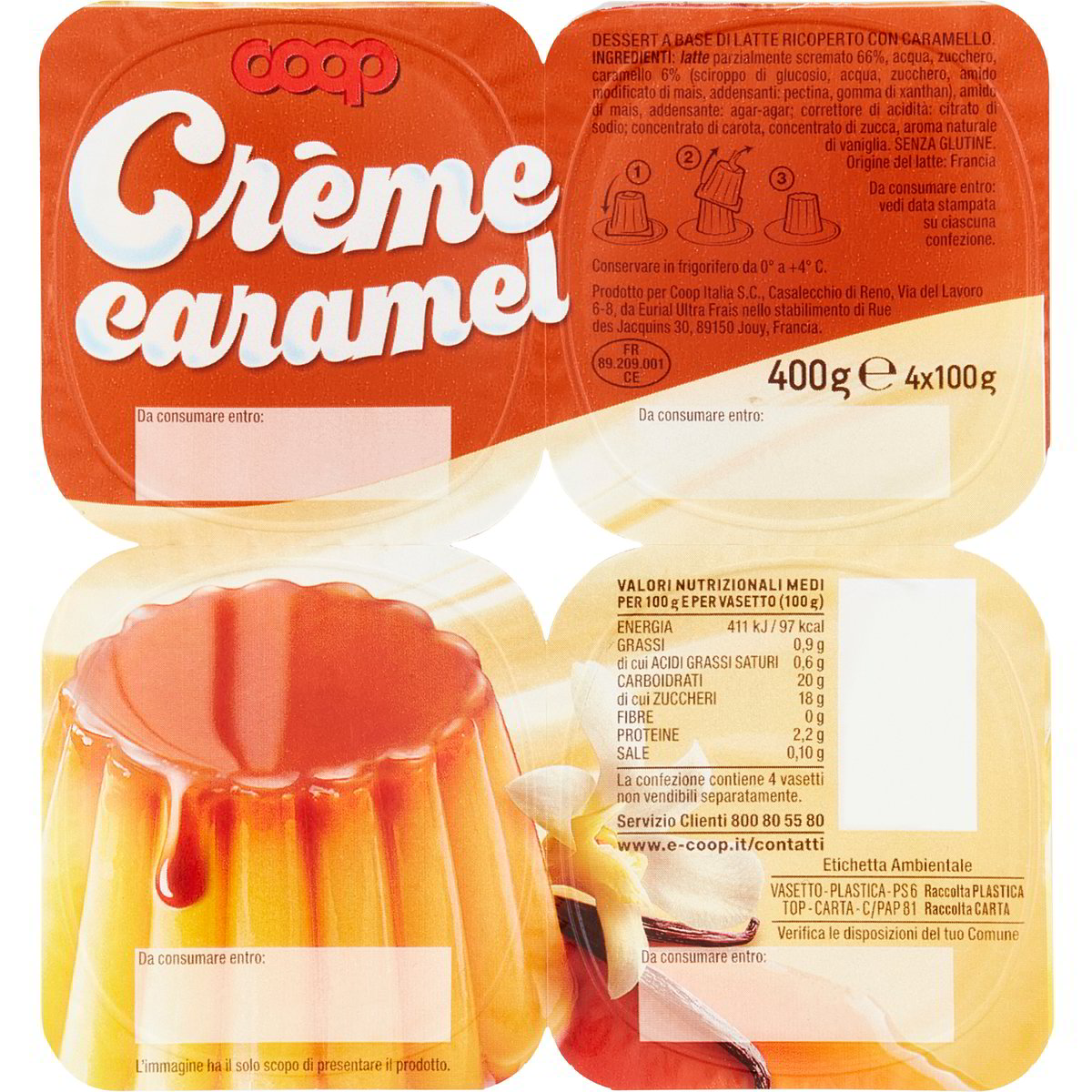 Creme caramel COOP 4 X 100 G Coop Shop