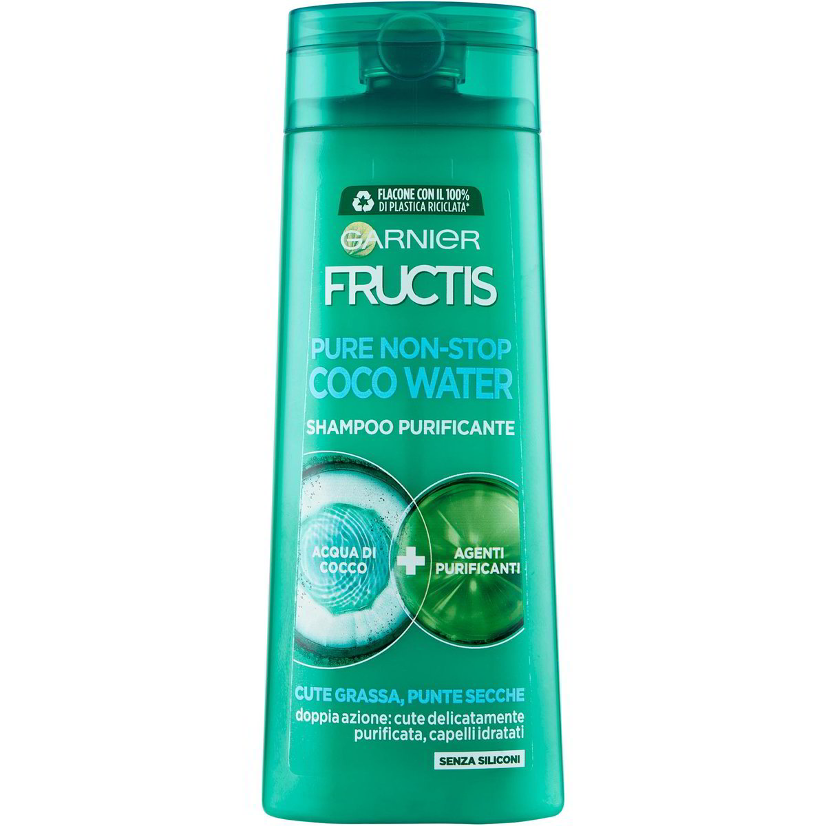 12 X Garnier Fructis Shampoo FORTIFICANTE 2 In 1 – Je 250 Ml, Für Kräftiges, Gepflegtes Haar