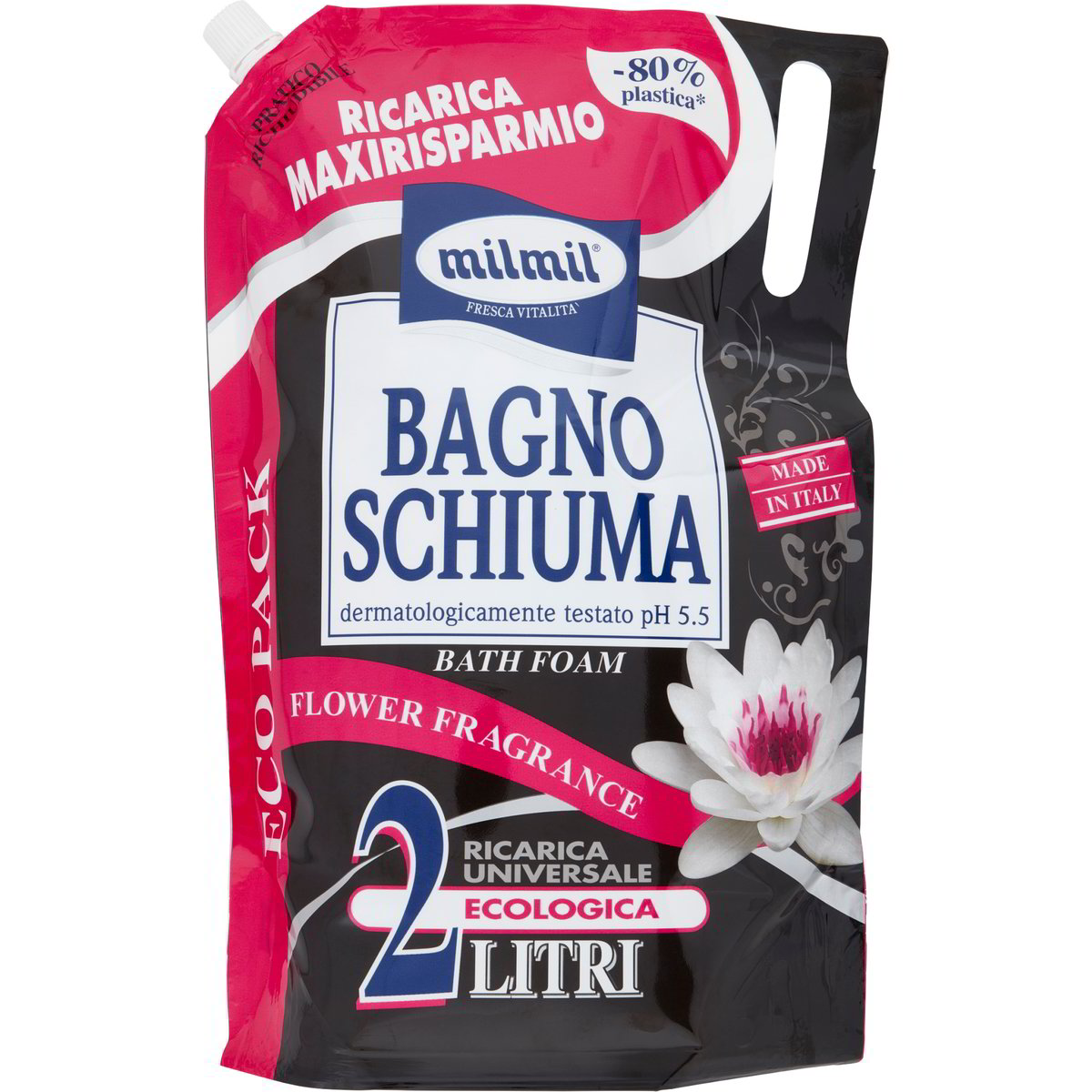 Milmil Bagnoschiuma Olio Di Argan - Ricarica Maxi 4x2000ml Per Igiene Quotidiana - Foto 11